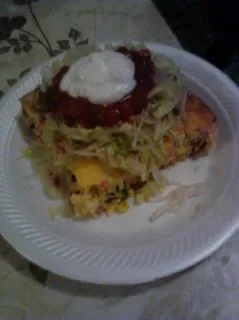 Südwestliche Omelette-Auflauf