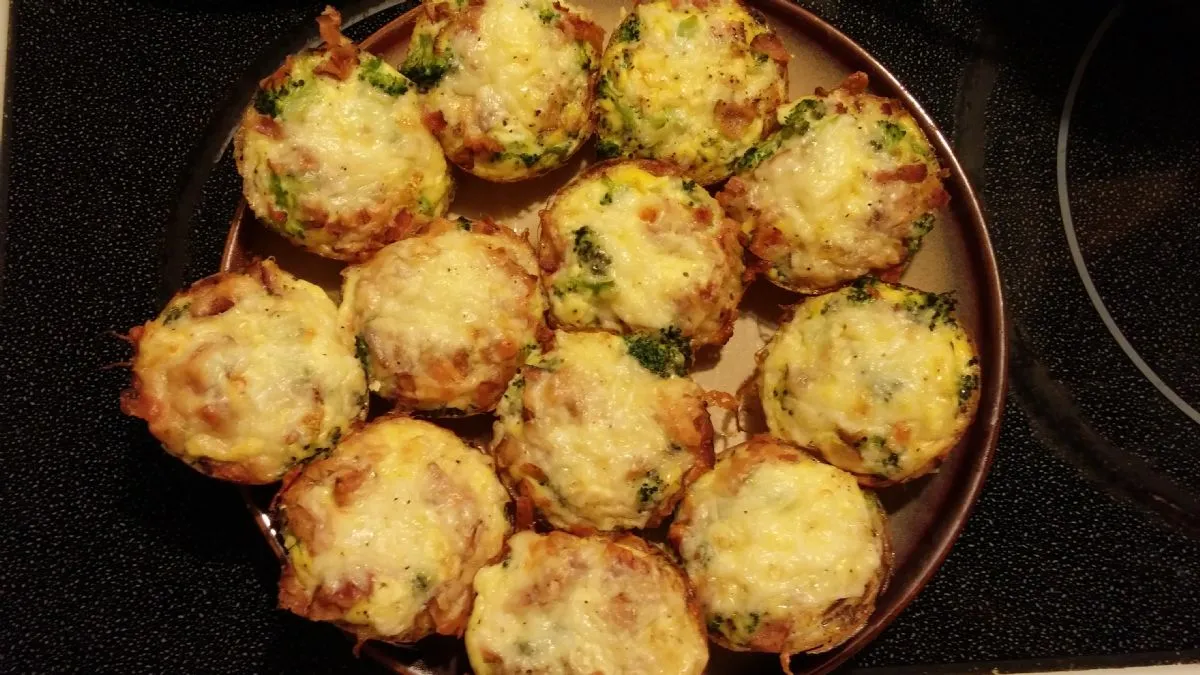 Spaghetti-Kürbis, Speck- & Brokkoli-Ei-Muffins