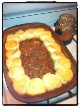 Cheeseburger-Biskuit-Auflauf