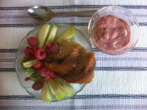 Kürbis-Himbeer-Tee-Kuchen