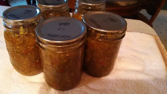 Grüne Tomatenrelish