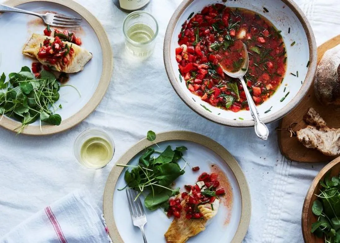 Sauce Vierge - Tomaten/Kräuter/EVOO-Muttersauce