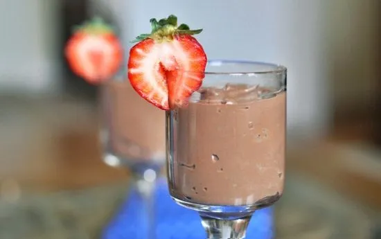 Schokoladen-Schokoladen-Schokoladenmousse