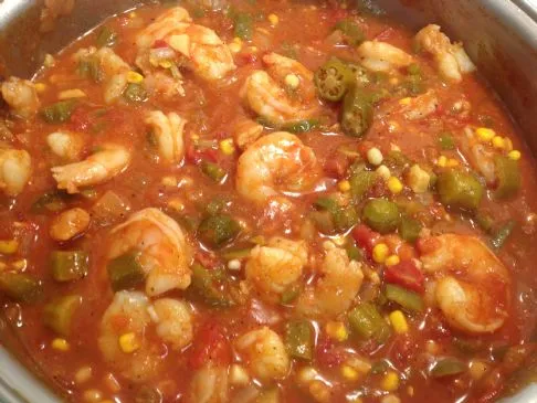 Garnelen- und Gemüsefüllung