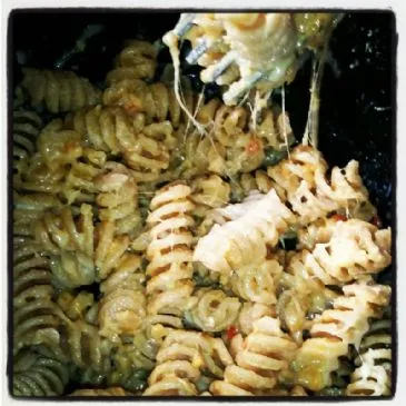 Pasta mit Hummus-Sauce