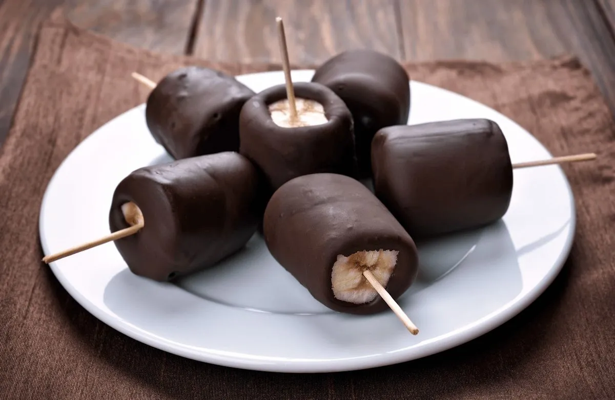 Gefrorene Bananenbissen