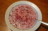 Litauische kalte Rote-Bete-Suppe