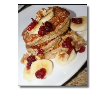 Fettarme Vollkornpfannkuchen