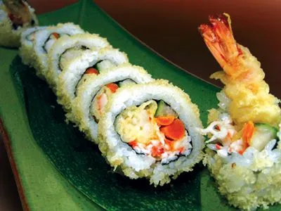 Sushi-Rolle - Tempura-Garnelen