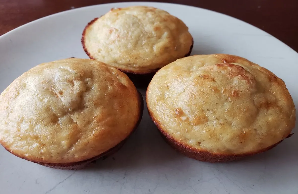 Bananen-Schokoladenstückchen-Protein-Muffins