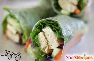 Frische Vegane Frühlingsrollen