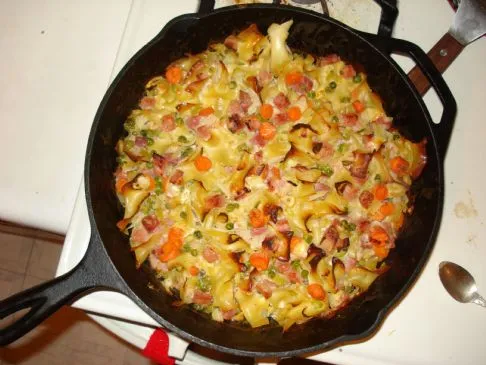 Schinken-Käse-Nudelauflauf