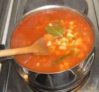 Lauch- und Gemüsesuppe