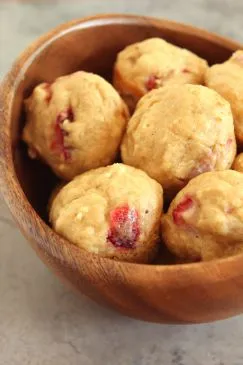 Erdbeeren & Sahne Mini-Muffins