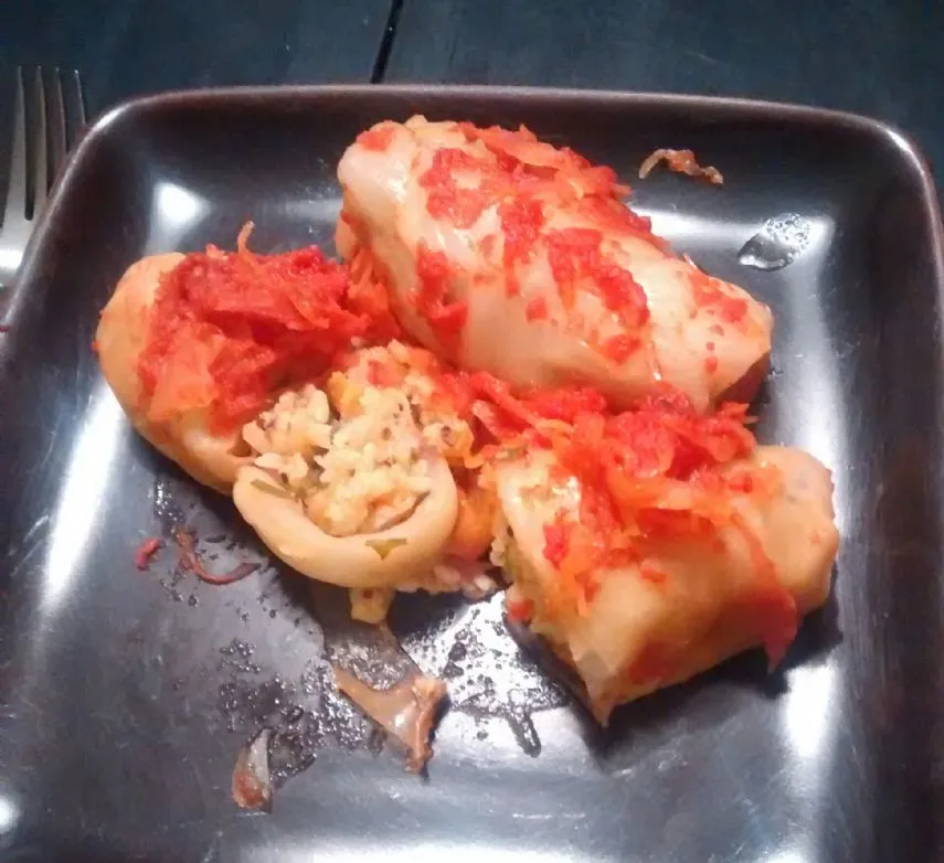 Vegetarische (nicht vegane) Kohlrouladen selbstgemacht