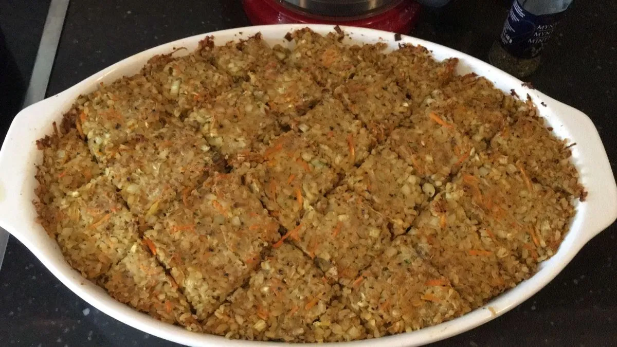 Quibe mit Fleisch, Karotten und Mozzarella