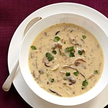 Wilde Pilzsuppe, milchfrei