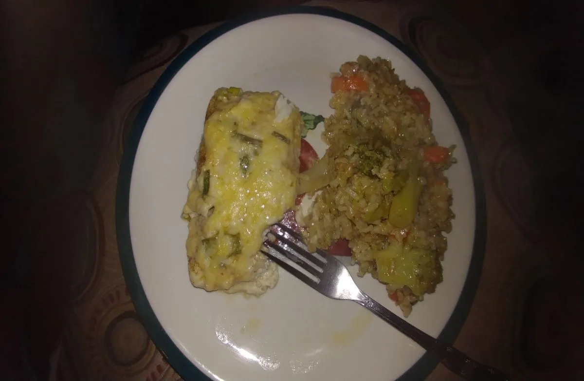 Knoblauch-Parmesan-Halibut