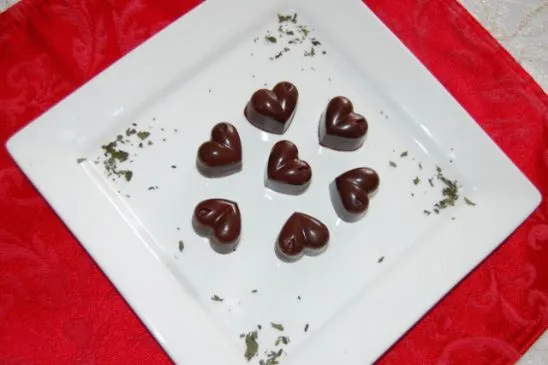 Rohe Minzschokoladen