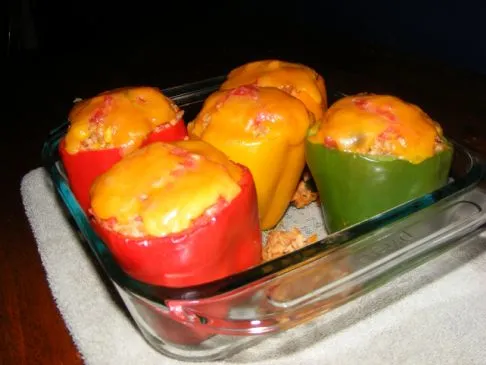 Vegetarische gefüllte Paprika