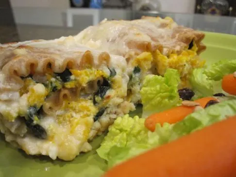 Butternut-Kürbis Lasagne-Rollen mit fantastischer Käsesauce