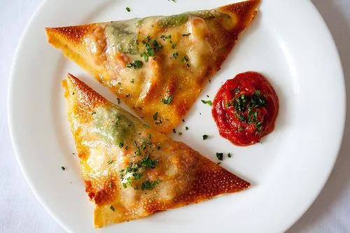 Parmesan-Hühnchen-Wraps