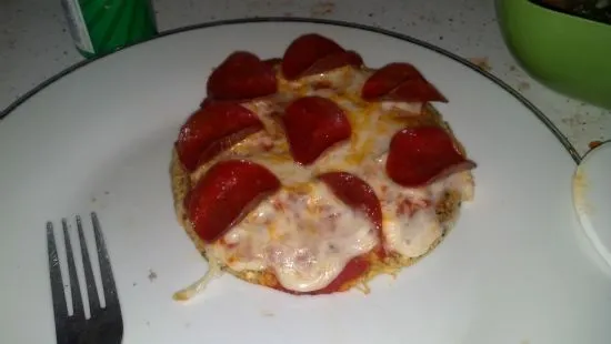 Persönliche Haferflocken-Ei-Pizza