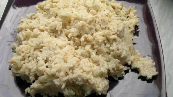 Milchreis-Pudding mit wenig Kalorien (Reis in Milch gekocht) Tejberizs