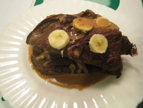 Schokoladen-Bananen-Crêpes