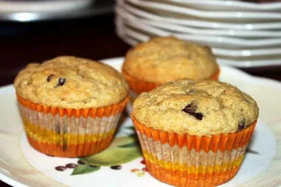 Bananen-Schokoladenstückchen-Muffins