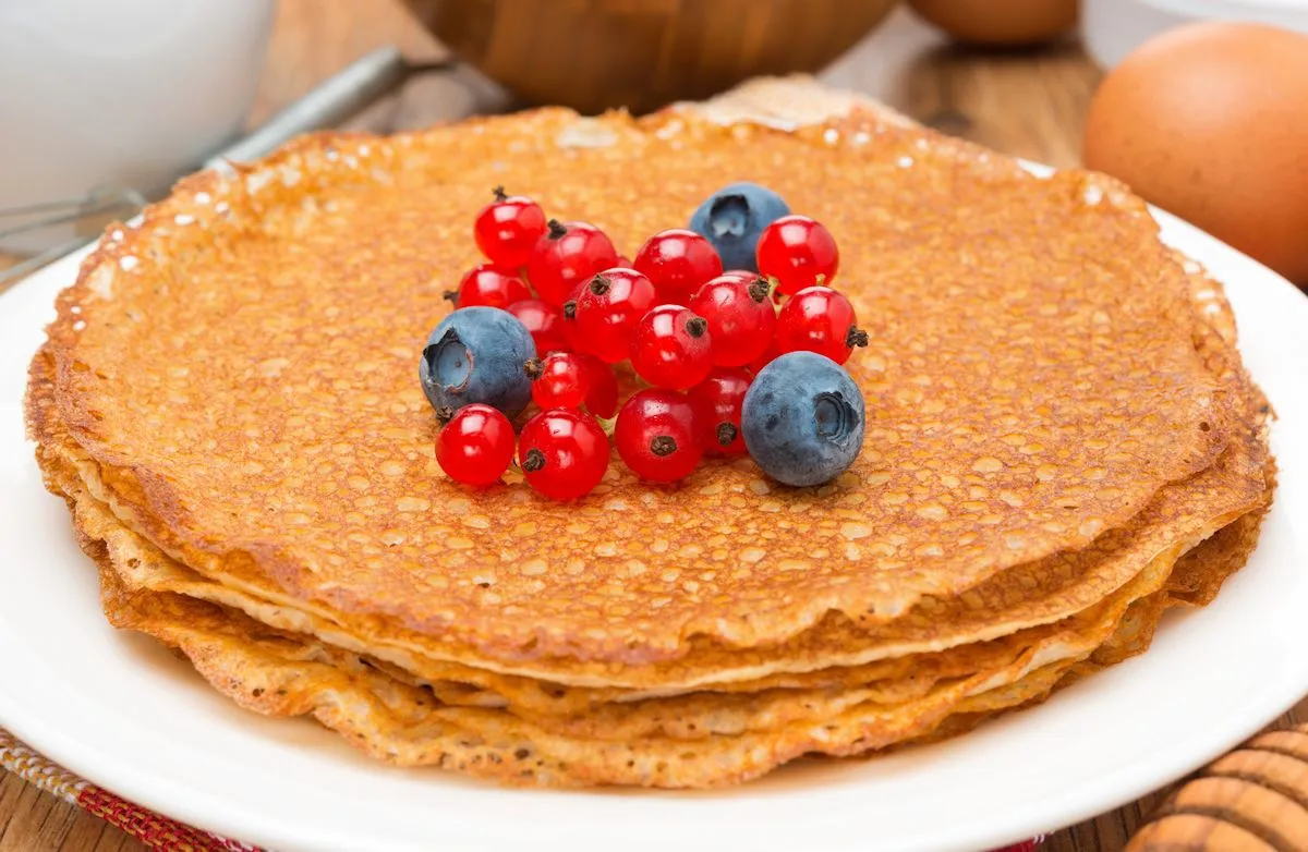 Vollkorn-Joghurt-Zimt-Pfannkuchen