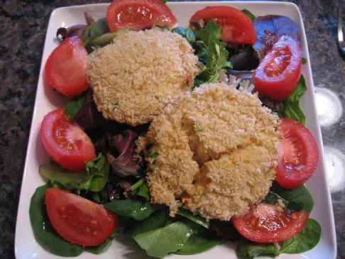 Gebackene Krabbenfrikadellen