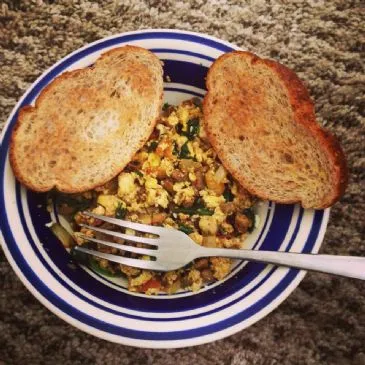 Florentinisches Rührei mit Tofu