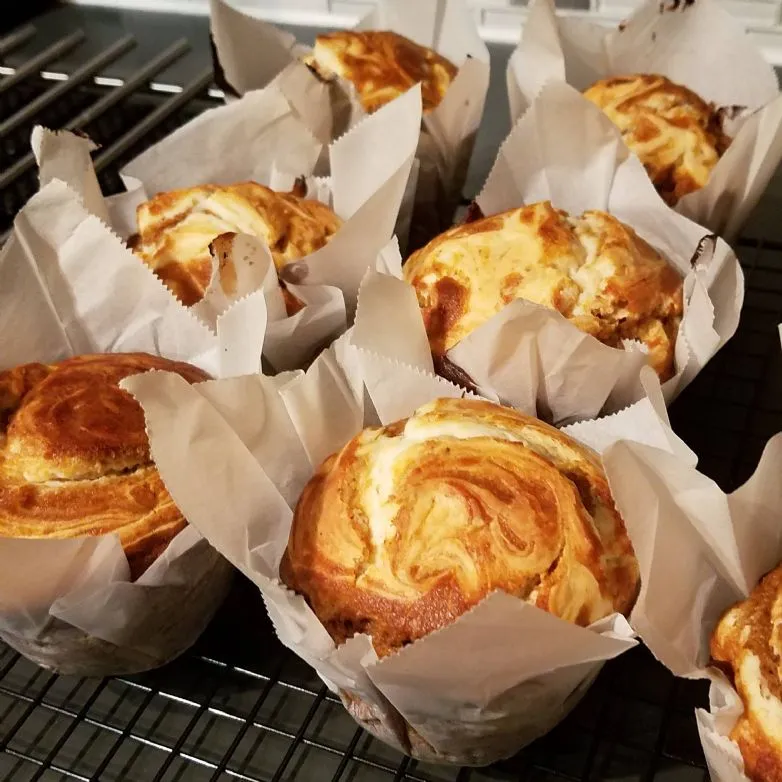 Kürbis-Frischkäse-Protein-Muffins