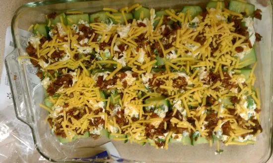 Zucchini-Käse-Boote