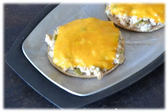 Offenes Thunfisch-Sandwich