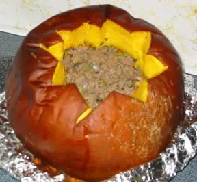 Kürbis-Rindfleisch-Auflauf