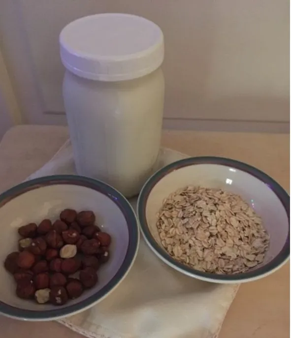 Haselnuss-Hafermilch