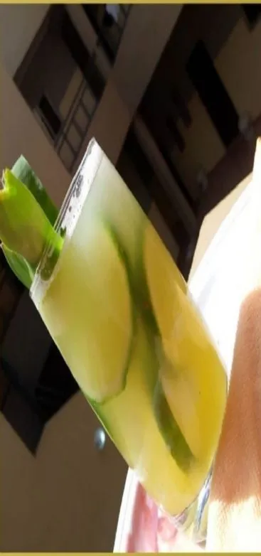 Ananas-Gurken-Mocktail