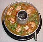 Curry-Gemüsesuppe mit Garnelen