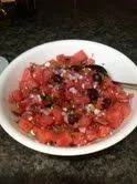 Frischer Minz-Wassermelonen-Salat