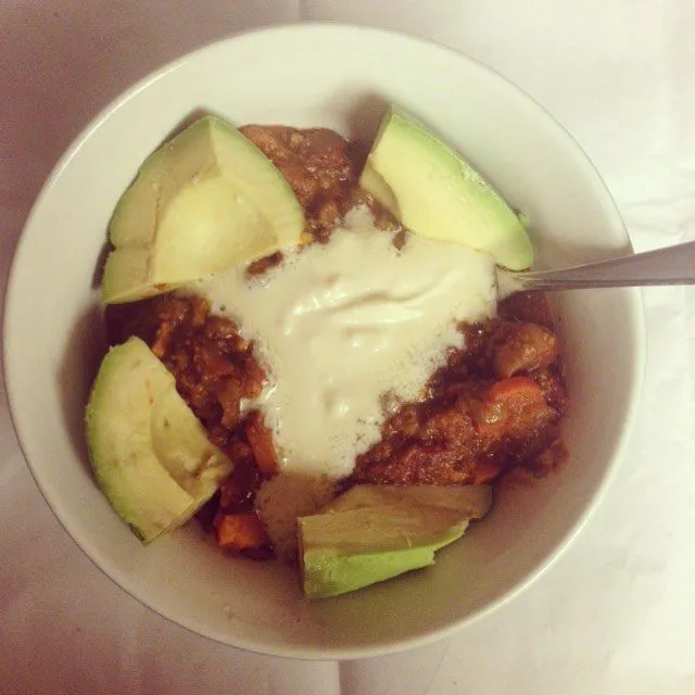 Süßkartoffel & Karotten Veganes Chili