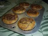 Bananen-Nuss-Muffins mit Nutella-Kronen