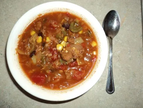 Kalorienarme Taco-Suppe