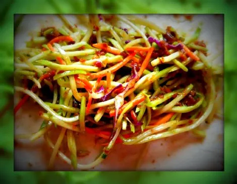 Leichte Sesam-Ingwer-Salat-Wraps von Sandee