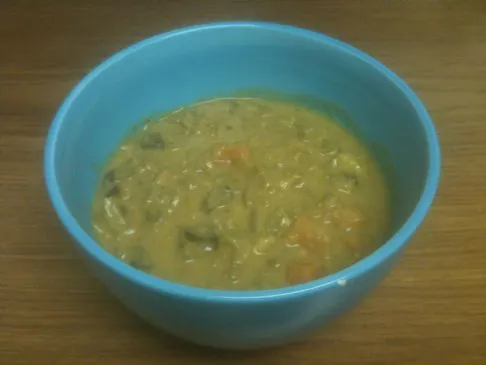 Niedrig-Natrium Vegane Erbsensuppe
