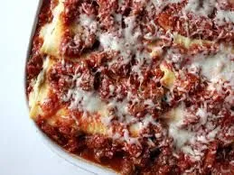 Überbackene Manicotti