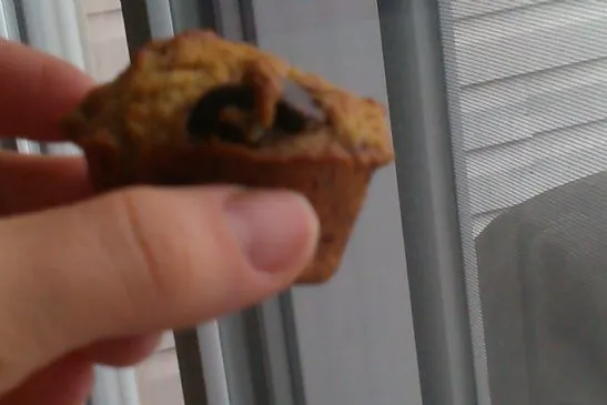 Schokoladenstückchen-Bananen-Mini-Muffins