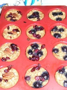 Persönliche gebackene Haferflocken-Muffins