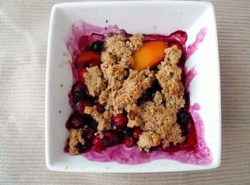 HEABs Haferflocken-Blaubeer-Crumble